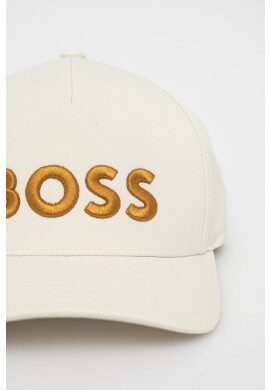 Boss Шапка в бежово с апликация - Pepit.bg