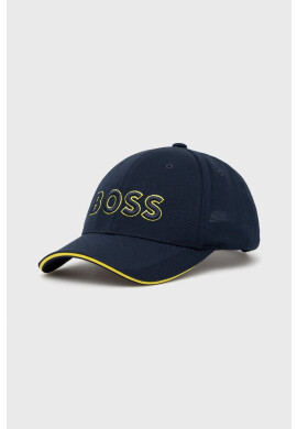 Boss Green Шапка BOSS Boss Athleisure в тъмносиньо с апликация - Pepit.bg