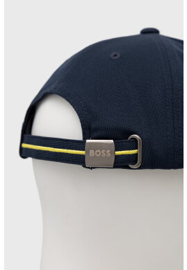 Boss Green Шапка BOSS Boss Athleisure в тъмносиньо с апликация - Pepit.bg