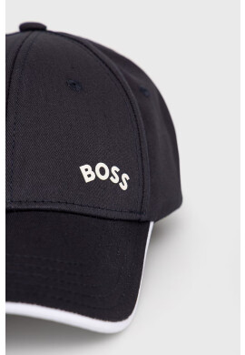 Boss Green Шапка Boss Boss Athleisure в тъмносиньо с изчистен дизайн - Pepit.bg