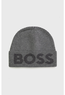 Boss Шапка с вълна в сиво - Pepit.bg