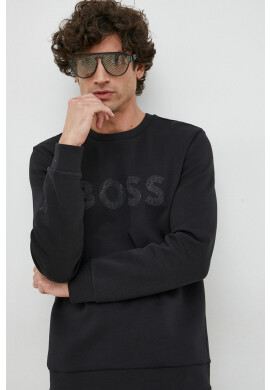Boss Green Суичър BOSS в черно с апликация - Pepit.bg