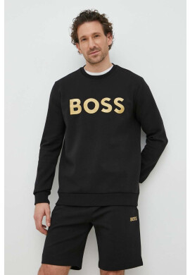 Boss Green Суичър BOSS в черно с апликация - Pepit.bg