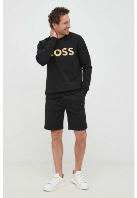 Boss Green Суичър BOSS в черно с апликация - Pepit.bg