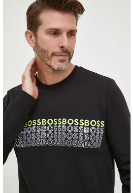 Boss Green Суичър BOSS в черно с апликация - Pepit.bg