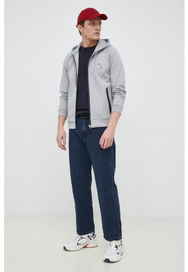 Boss Green Суичър BOSS в сиво с качулка с принт - Pepit.bg