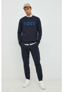 Boss Green Суичър BOSS в тъмносиньо с апликация - Pepit.bg
