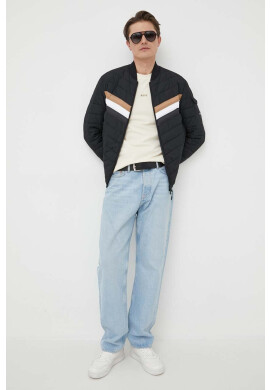 Boss Orange Тениска BOSS BOSS CASUAL в черно с изчистен дизайн - Pepit.bg