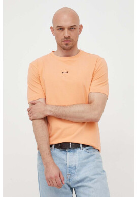 Boss Orange Тениска BOSS CASUAL в оранжево с изчистен дизайн - Pepit.bg