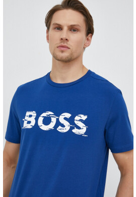 Boss Green Тениска BOSS в лилаво с принт - Pepit.bg