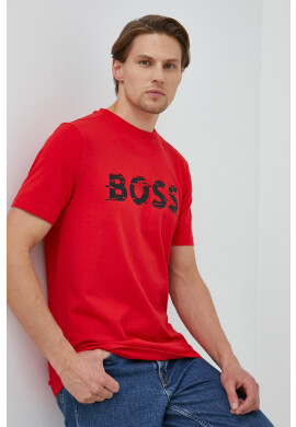 Boss Green Тениска BOSS в червено с принт - Pepit.bg