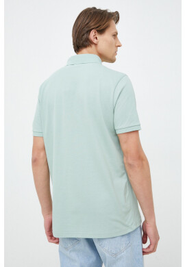 Boss Orange Тениска с яка BOSS Casual мъжка в черно с изчистен дизайн - Pepit.bg