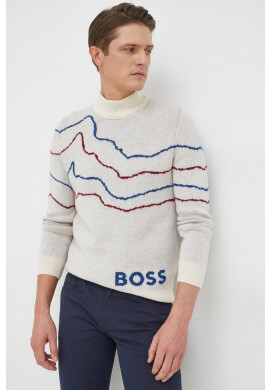 Boss Вълнен пуловер Casual - Pepit.bg