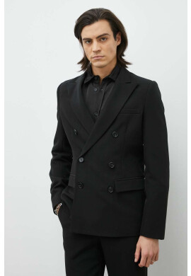Bruuns Bazaar Сако Karlsus Double Blazer в черно - Pepit.bg