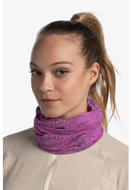 Buff Кръгъл шал Dryflex дамски в розово с десен - Pepit.bg