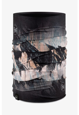 Buff Кръгъл шал Reversible в черно с десен - Pepit.bg