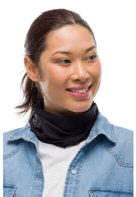 Buff Кръгъл шал Solid Black - Pepit.bg