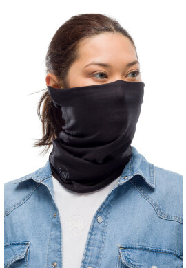Buff Кръгъл шал Solid Black - Pepit.bg