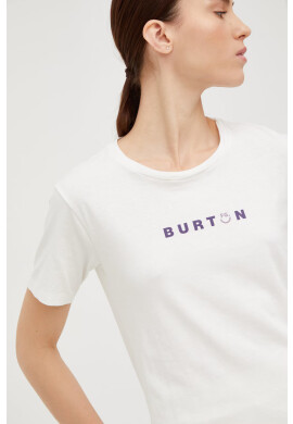Burton Памучна тениска в бяло - Pepit.bg