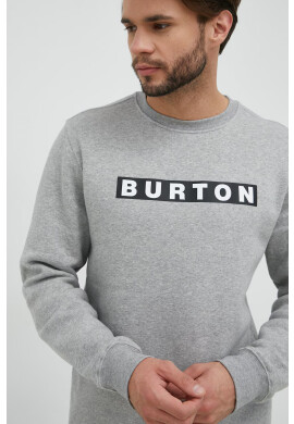 Burton Спортен суичър в сиво с принт - Pepit.bg