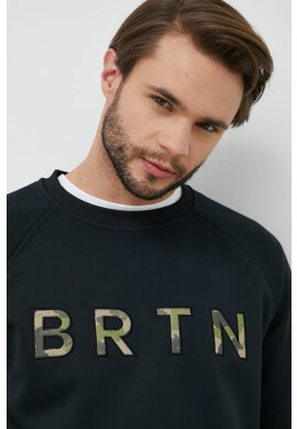 Burton Спортен суичър Crown в черно с апликация - Pepit.bg