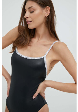 Calvin Klein Бански костюм в черно с леко подплатена чашка - Pepit.bg