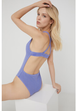 Calvin Klein Бански костюм в лилаво с леко подплатена чашка - Pepit.bg