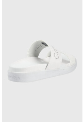 Calvin Klein Чехли дамско в бяло - Pepit.bg