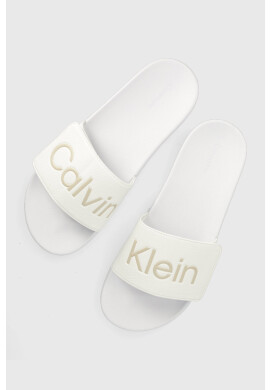 Calvin Klein Чехли ADJ POOL SLIDE PU в черно HM0HM00957 - Pepit.bg
