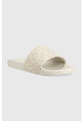 Calvin Klein Чехли POOL SLIDE - MONO в бежово HW0HW01528 - Pepit.bg
