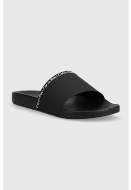Calvin Klein Чехли POOL SLIDE RUBBER в бежово HM0HM01062 - Pepit.bg