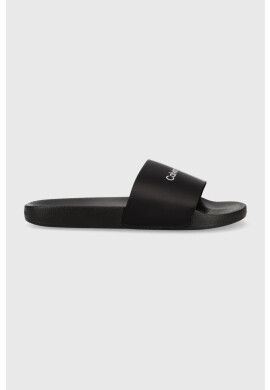 Calvin Klein Чехли POOL SLIDE - SATIN в черно HW0HW01508 - Pepit.bg