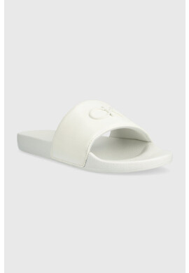 Calvin Klein Чехли POOL SLIDE W/HW в бяло с платформа HW0HW01509 - Pepit.bg