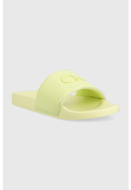 Calvin Klein Чехли POOL SLIDE W/HW в зелено с платформа HW0HW01509 - Pepit.bg