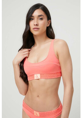 Calvin Klein Горнище на бански в оранжево - Pepit.bg
