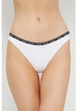 Calvin Klein Долнище на бански тип бразилиана в бяло - Pepit.bg