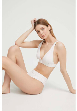Calvin Klein Горнище на бански в бежово с леко подплатена чашка - Pepit.bg