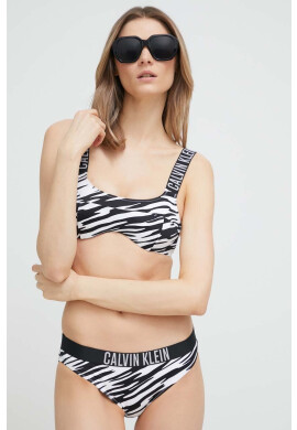 Calvin Klein Горнище на бански в черно с мека чашка - Pepit.bg