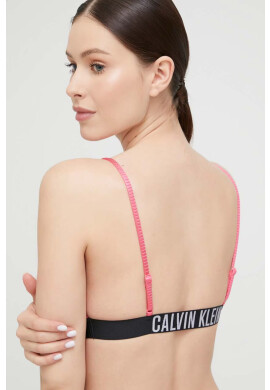 Calvin Klein Горнище на бански в лилаво с леко подплатена чашка - Pepit.bg