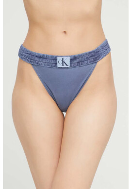 Calvin Klein Горнище на бански в тъмносиньо с леко подплатена чашка - Pepit.bg