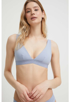 Calvin Klein Горнище на бански в синьо с леко подплатена чашка - Pepit.bg
