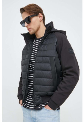 Calvin Klein Яке в черно с преходна изолация - Pepit.bg