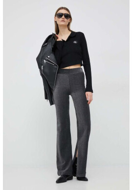 Calvin Klein Jeans Блуза с дълги ръкави в черно - Pepit.bg
