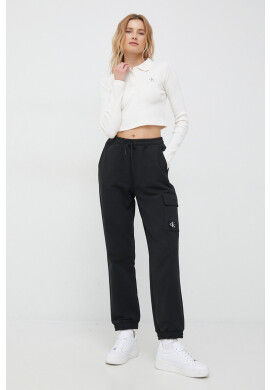 Calvin Klein Jeans Блуза с дълги ръкави в бежово - Pepit.bg