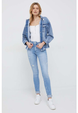 Calvin Klein Jeans Боди дамско в бяло - Pepit.bg