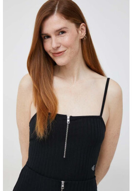 Calvin Klein Jeans Боди дамско в черно - Pepit.bg
