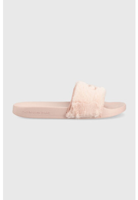 Calvin Klein Jeans Чехли Slide Fur в розово - Pepit.bg