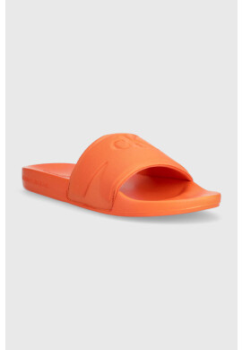 Calvin Klein Jeans Чехли SLIDE HIGH/LOW FREQUENCY в оранжево YM0YM00661 - Pepit.bg