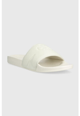 Calvin Klein Jeans Чехли SLIDE HIGH/LOW FREQUENCY в бяло YM0YM00661 - Pepit.bg