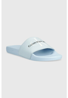 Calvin Klein Jeans Чехли SLIDE MONOGRAM CO в синьо YW0YW00103 - Pepit.bg